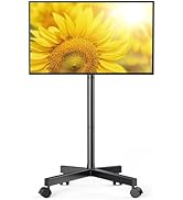 Perlegear Rolling TV Stand for 23-60 Inch LCD LED OLED 4K Smart TVs Holds up to 88lbs, Mobile TV ...