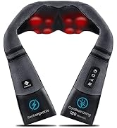 Etekcity Cordless Neck Massager for Pain Relief Deep Tissue, Shiatsu Low Back Massager with Heat,...