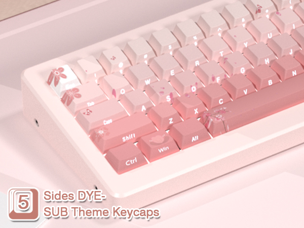 5 side Dye-Sublimation keycap set