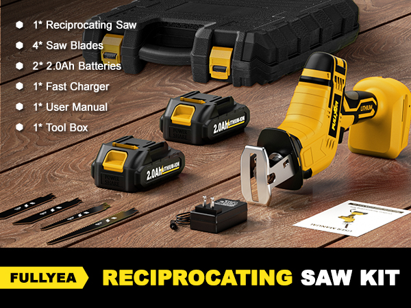Battery Powered Reciprocating Saws for Cutting Wood PVC Pipe