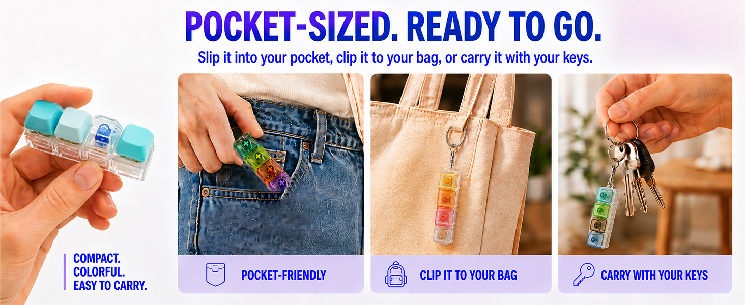 Compact and easy to carry wherever your day takes you.