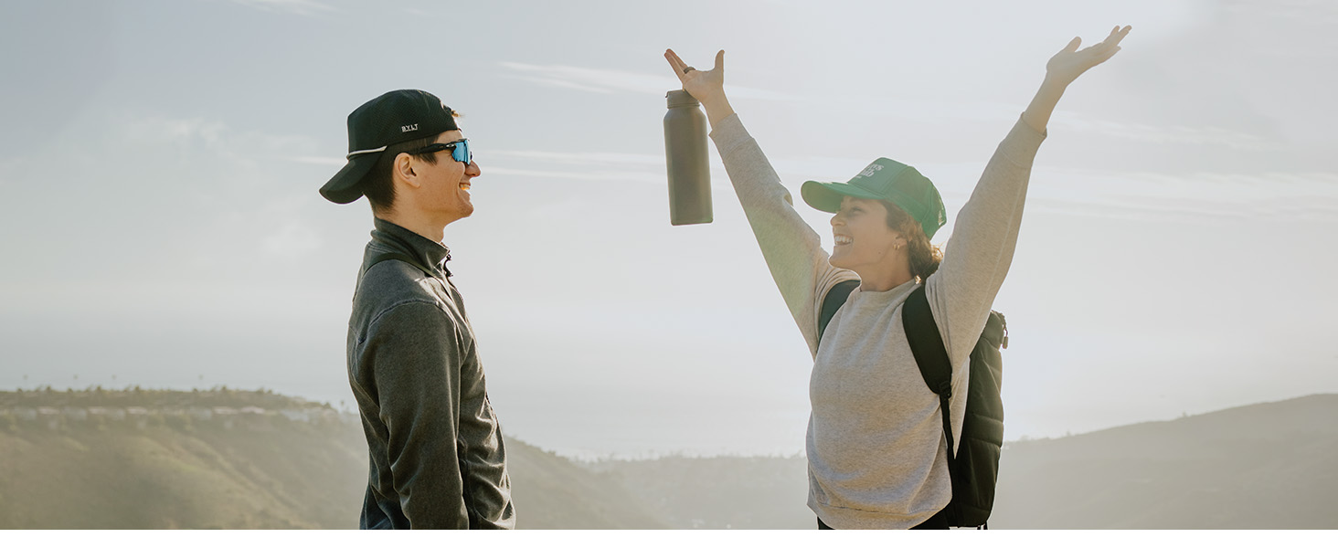 Water bottle for hiking
