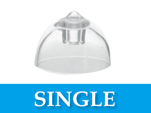 Oticon hearing aid domes single vent