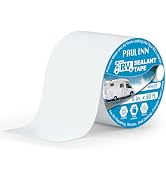PAULINN RV Roof Sealant Tape, 6 Inch X 50 Foot Natural White Roofing Repair Tape, UV &amp; Weatherpro...