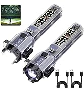 Car Emergency Flashlights Rechargeable 2Packs, 990,000L High Lumens Car Flashlight Emergency Kit,...