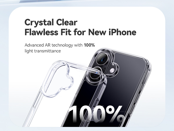 iPhone 17 Case Crystal Clear, Anti-Yellow, 15FT Military-Grade Drop Protection