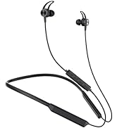 MORMOQUE G5 Neckband Bluetooth Headphones,with Microphone Wireless Earphone,HiFi Deep BassEarbuds...