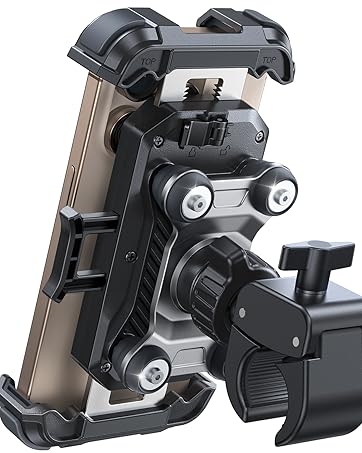 Motorcycle phone mount anti-vibration