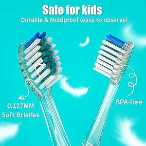 kids sonic toothbrush replacement heads