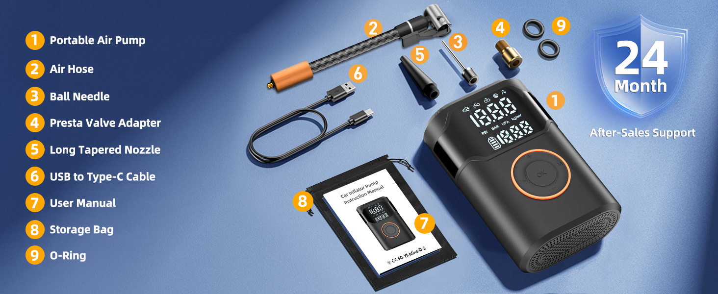 portable bike tire pump