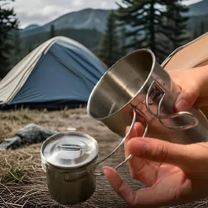 Camping Cups and Mugs With Folding handles
