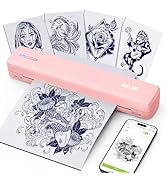 Nelko Tattoo Stencil Printer, D810 Wireless Thermal Tattoo Printer with 10pcs Tattoo Transfer Pap...
