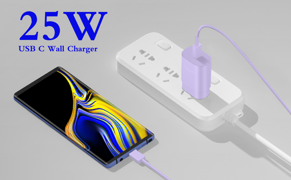 Samsung Charger type c purple