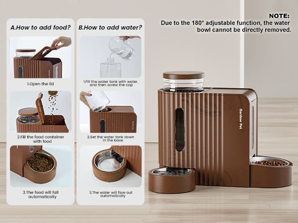 automatic dog feeder and water