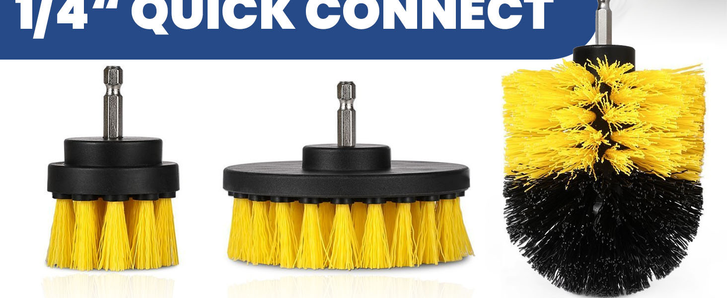 Drill Brush Attachments Set 4