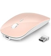 TECKNET Bluetooth Wireless Mouse, 6 Adjustable DPI, Dual Mode (Bluetooth 5.2/3.0 and 2.4G USB Rec...