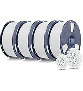 SUNLU PLA+2.0 3D Printer Filament Bundle, 4KG Upgrade PLA+ Filament 1.75mm, Tougher and Stronger,...