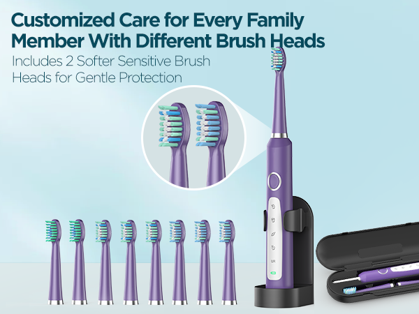 Electric toothbrush for adults
