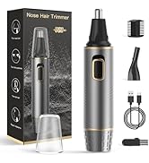 XOOMRSCP Nose Hair Trimmer for Men, Painless USB Rechargeable Nose Hair Trimmer, Ear and Nose Hai...