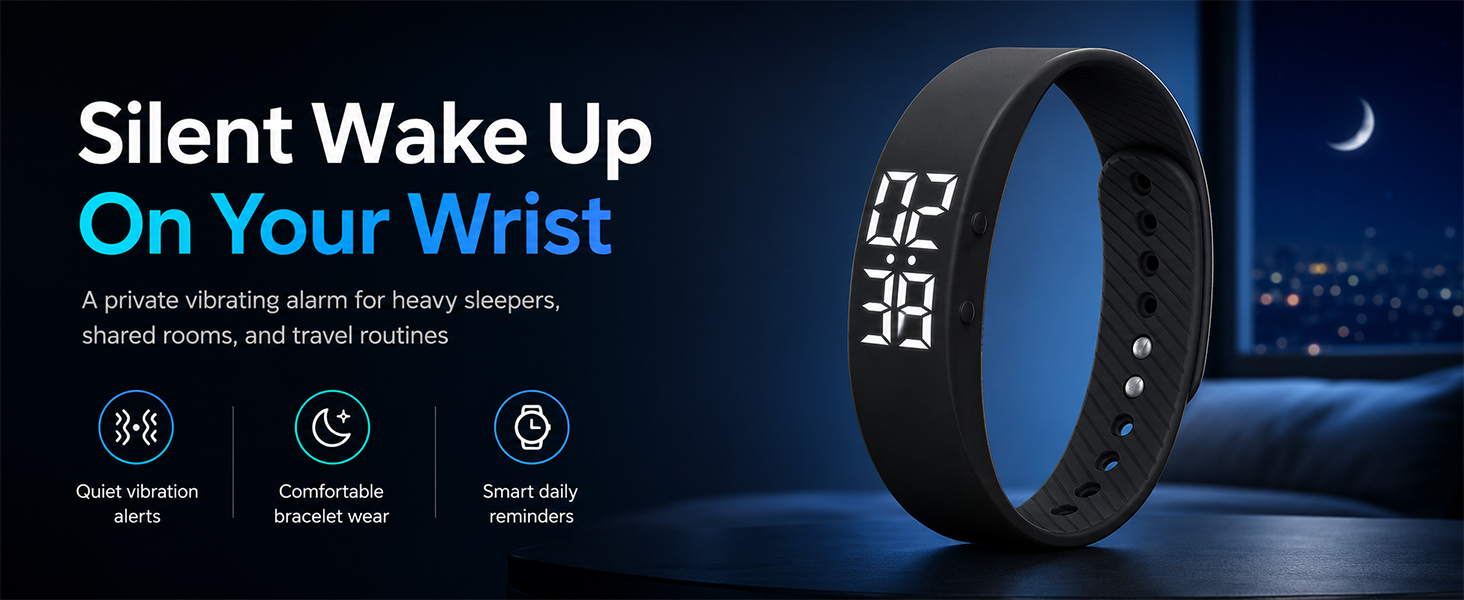 Vibrating Alarm Wristband