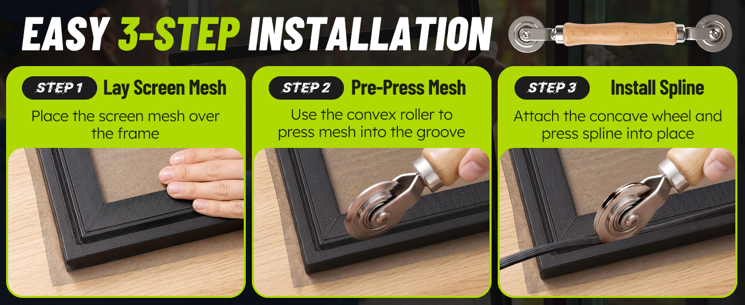 EASY 3-STEP INSTALLATION