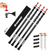 Tarp Poles Heavy Duty Adjustable, AVOFOREST Aviation Aluminum 8.7FT Tent Poles Lengthen and Thick...