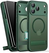 BXYJY for iPhone 17 Pro Magnetic Case with Stand, 2 Privacy Screen Protectors, Camera Control, Co...