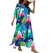 Nidoul Kaftan Dresses for Women Plus Size Bathing Suit Cover Up Long Swimsuit Coverup Swim Summer...