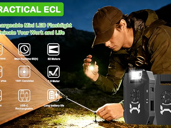 beogan G5A Rechargeable EDC Flashlight