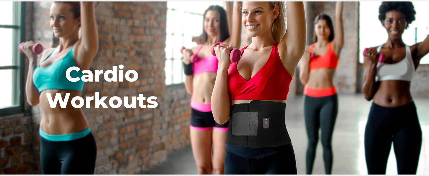 Our waist trainer for women is perfect for cardio workouts to boost sweat