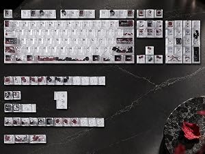 Clear Keycaps, Shine-Through Keycaps, Jelly Keycaps Cherry Profile Keycaps for Mechanical Keyboard