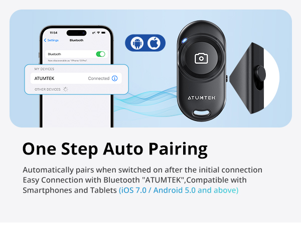 bluetooth remote shutter for phone
