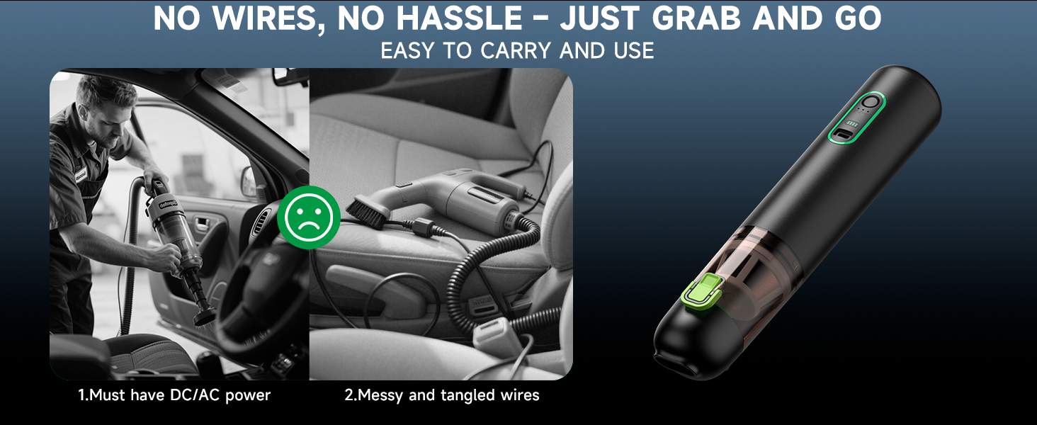 easy to carry car vacuum