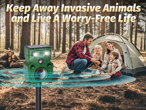 solar animal repellent outdoor