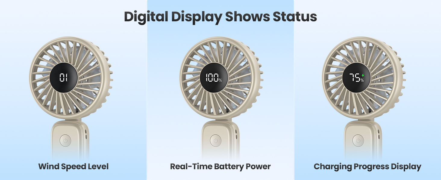 handheld rechargeable fan