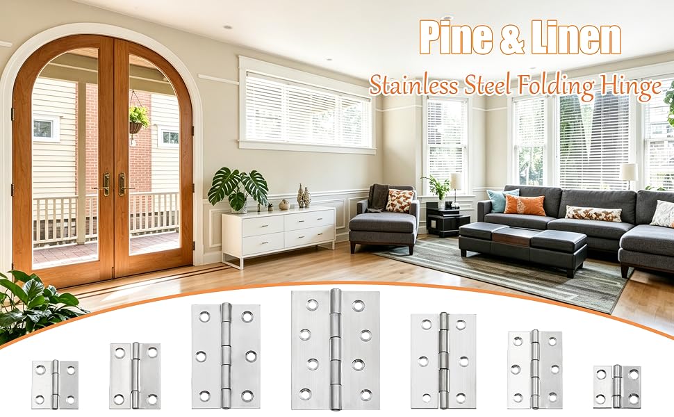 Pine &amp;amp; Linen Stainless Steel Folding Hinge