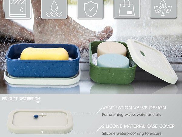 Large Leak Proof Travel Soap Case