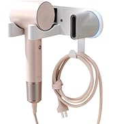 Hair Dryer Holder Wall Mounted, Hair Dryer Organizer Self Adhesive Compatible with Dyson Blow Dry...
