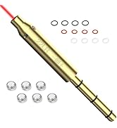 MOSANDON Red Laser Boresighter for .22LR/9mm/.38spl/.308/.45ACP Cal,End Barrel Laser Bore Sight, ...