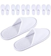 EBIEFLY 6 Pairs of Spa Slippers for Kids Hotel Babouches Disposable Outdoor Travel House Boys Gir...