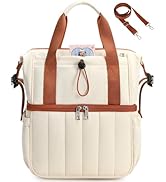 LOIDOU Insulated Lunch Bag for Women Men, Double Layer Leakproof Lunch Box, Quilted Reusable Lunc...