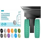 10-Pack Upgrade Silicone Luggage Wheel Protectors Covers for Suitcases – Universal Fit 2-2.4 Inch...