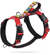 Arblina No Pull Dog Harness with Soft Padded, 3X Buckle Harness with Thick Handle for Medium Larg...