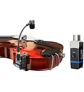 Xvive U9 Violin Microphone Wireless System 2.4 GHz Wireless Microphone Transmitter and Receiver f...