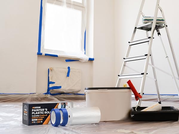 Reliable plastic for painting protection during all your home renovation work.