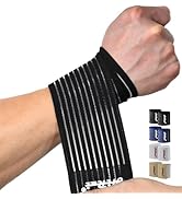 HiRui 2-Pack High-Elastic Wrist Support Straps Wrist Compression Bandage - Wrist Wraps Wristbands...