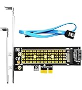 GLOTRENDS PA09-SA M.2 SATA Adapter for M.2 NGFF SATA SSD to SATA I/II/III, SATA Cable and M.2 scr...