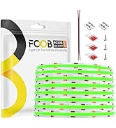 FCOB 16.4FT COB LED Strip Light Green, 12V 8MM Width Flexible High Density Uniform Bright 480LEDs...