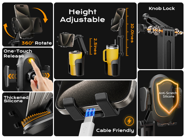 cup holder phone holder