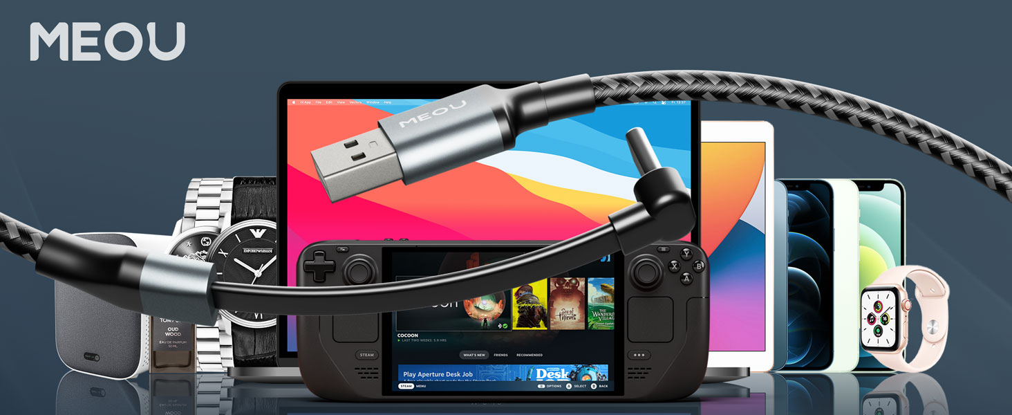 usb a to usb c cable right angle